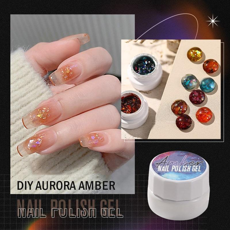 DIY Aurora Amber Nail Polish Gel