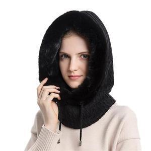 Women Ultra Warm 3 In 1 Beanie Neck Warmer With Face Cover